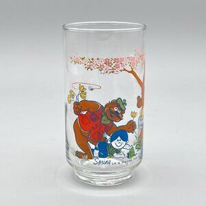 Vintage 1978-79 LK's Pierre the Bear Series "Spring" 5" Libbey Juice Glass